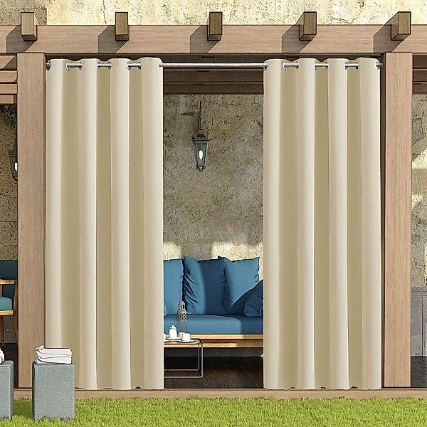 Qelus Outdoorvorhang Wasserdicht Outdoor Blickdicht Vorhang günstig online kaufen