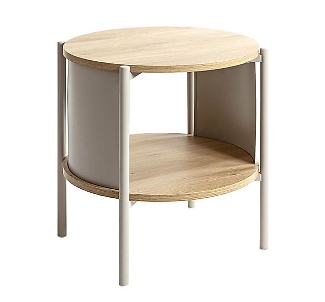Beistelltisch ca. 44x44 cm Grau / Eiche günstig online kaufen