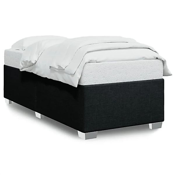 vidaXL Bett Bettgestell ohne Matratze Schwarz 90x190 cm Stoff günstig online kaufen