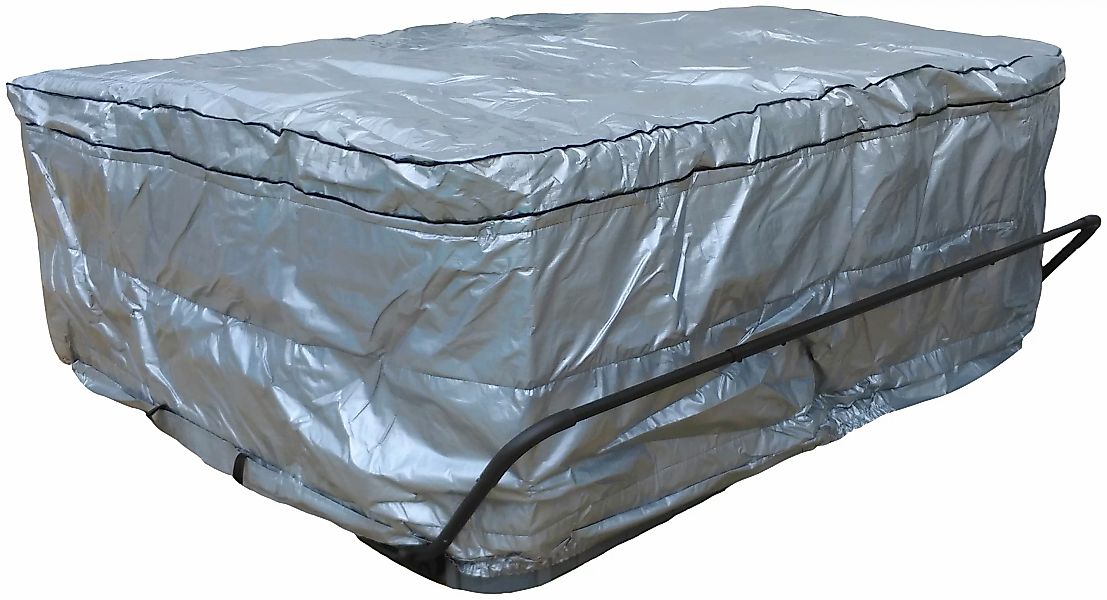 Nordlys Whirlpool-Wetterschutz 90 cm x 230 cm 230 cm Silber günstig online kaufen