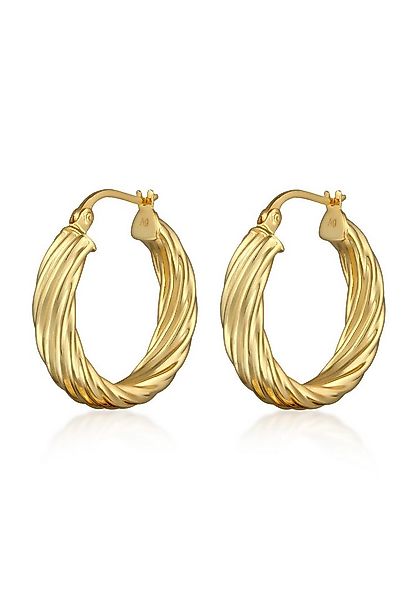 Elli Paar Creolen Creolen Twisted 925 Sterling Silber günstig online kaufen