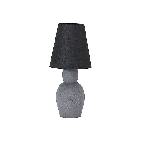 Große Tischlampe Orga Gr. L in Grau aus Zement und Leinen günstig online kaufen