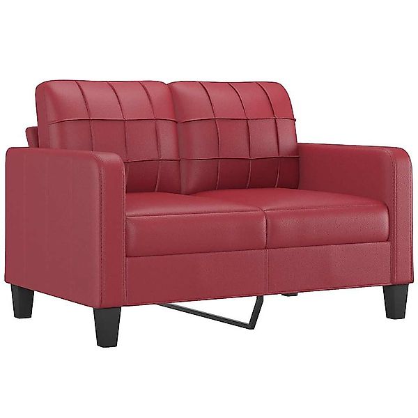 vidaXL Sofa 2-Sitzer-Sofa Weinrot 120 cm günstig online kaufen