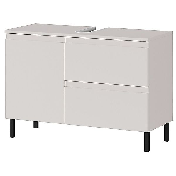 Lomadox Waschbeckenschrank SALO-01 kaschmir matt 80 günstig online kaufen