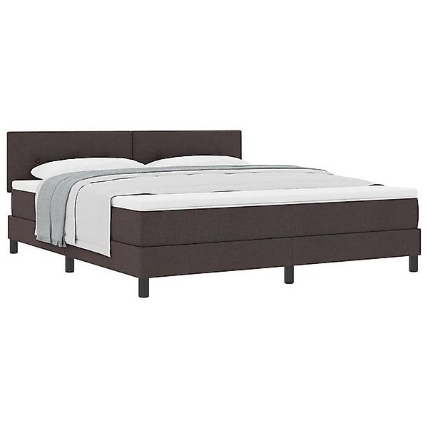 vidaXL Bett Boxspringbett mit Matratze Dunkelgrau 180x200 cm Stoff (1-tlg) günstig online kaufen