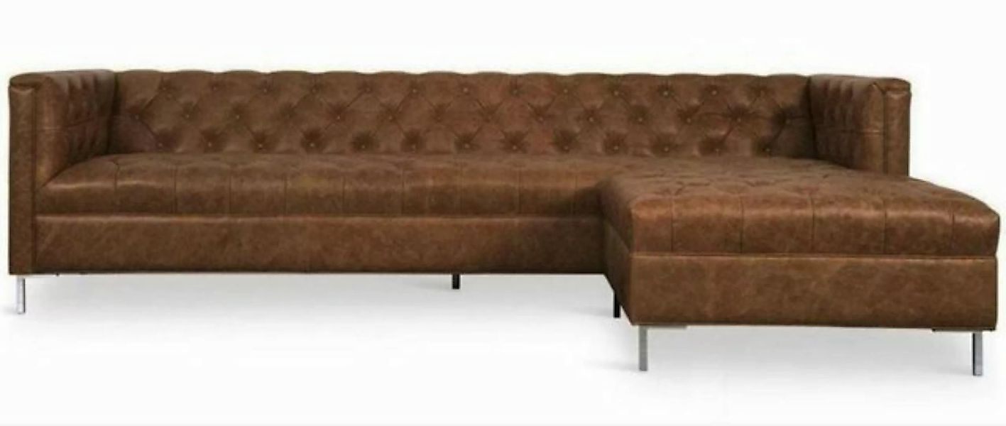 JVmoebel Ecksofa Braune Eckcouch Western Stil Eckgarnitur Ecksofa Garnitur günstig online kaufen