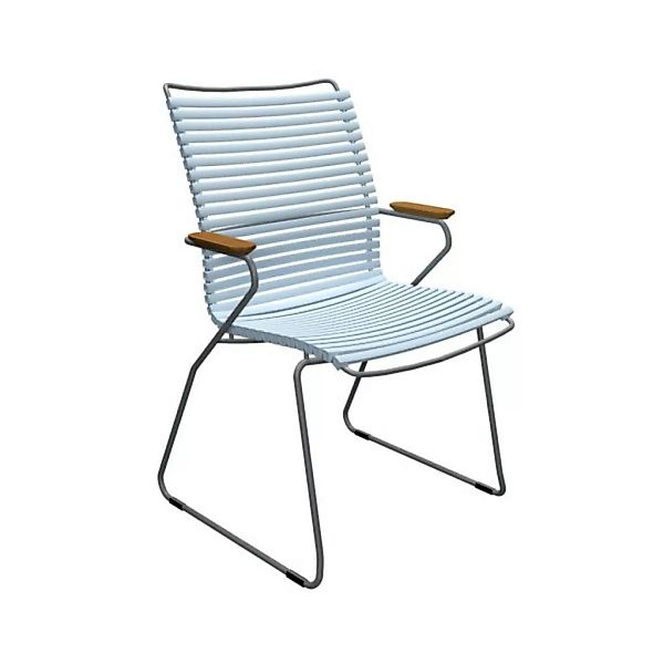 Outdoor Stuhl Click hohe Rückenlehne pastell hellblau günstig online kaufen