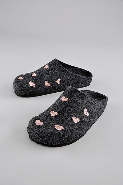 Aniston SHOES Clog Hausschuh, Homeslipper mit Herzchen-Stickerei - NEUE KOL günstig online kaufen