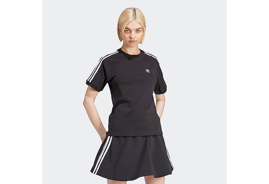 adidas Originals T-Shirt 3 STRIPE TEE ohne Verschluss, mit Rippdetails, aus günstig online kaufen