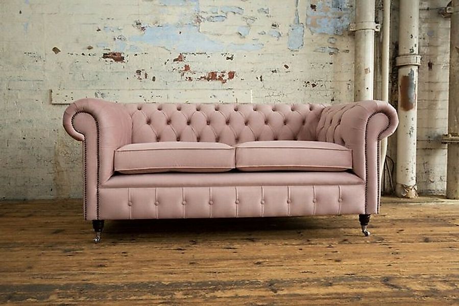 JVmoebel Chesterfield-Sofa Design Sofa 3 Sitzer Chesterfield Couch Polster günstig online kaufen