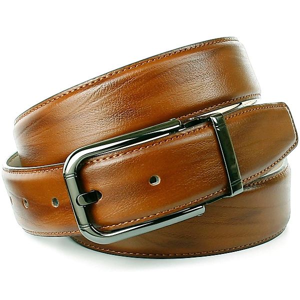 Anthoni Crown Ledergürtel in angesagter Cognac günstig online kaufen