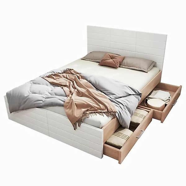 OKWISH Polsterbett Bettanlage mit Stauraum (Stauraumbett, 1-tlg., 140×200cm günstig online kaufen