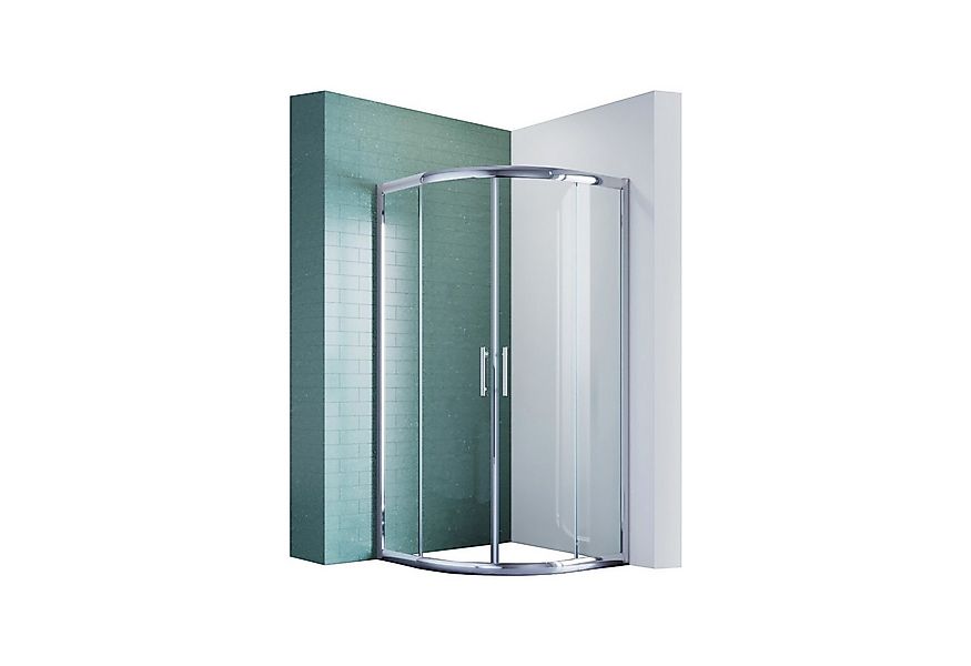 SONNI Runddusche Duschkabine Runddusche Schiebetür Viertelkreis ESG (80cm-1 günstig online kaufen