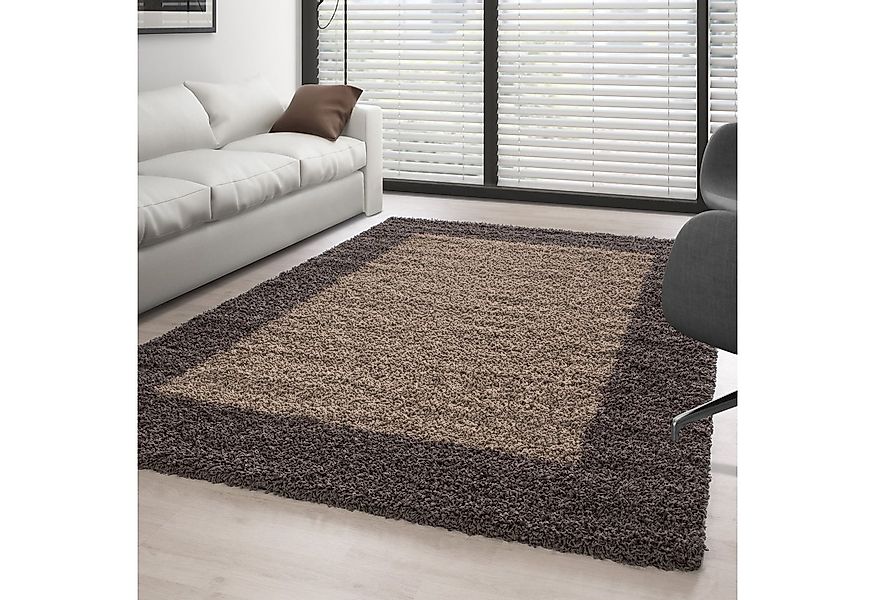 Carpettex Hochflor-Teppich Bordüre Design, Läufer, Höhe: 30 mm, Teppich Woh günstig online kaufen