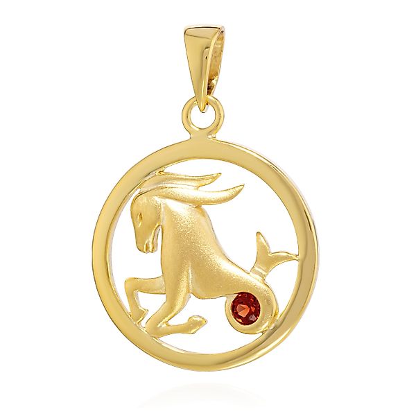 NKlaus Kettenanhänger 15mm Kettenanhänger Sternzeichen Steinbock günstig online kaufen