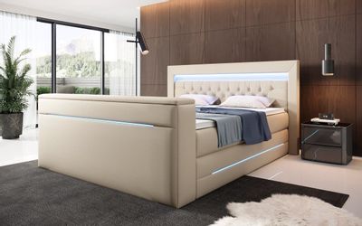 Luxusbetten24 Boxspringbett Merkur, mit TV Lift günstig online kaufen