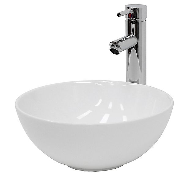 LuxeBath Waschbecken Aufsatzwaschbecken aus Keramik Waschtisch für Badezimm günstig online kaufen