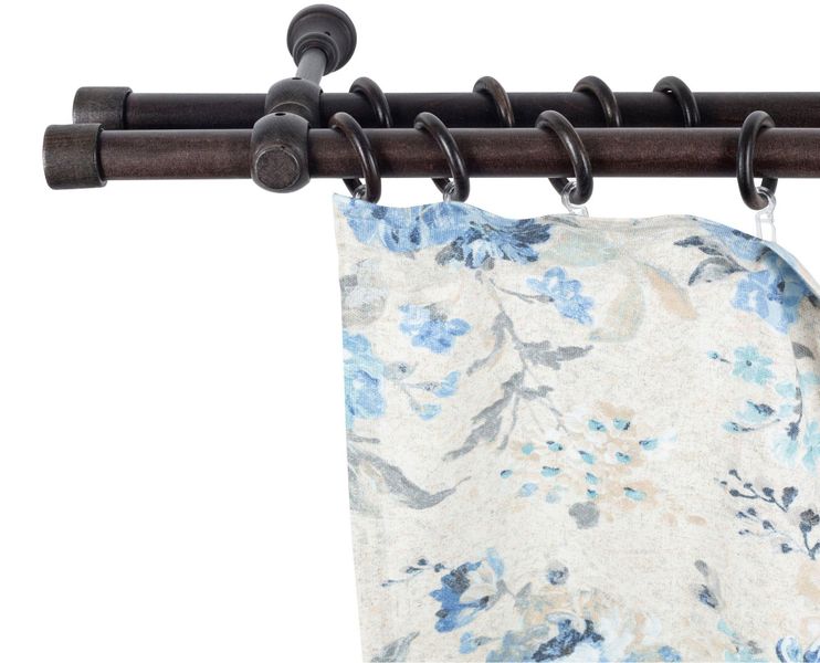 SN DECO GROUP Gardinenstange "Cafiro" 2 läufig-läufig Fixmaß 28 mm, Holz, v günstig online kaufen