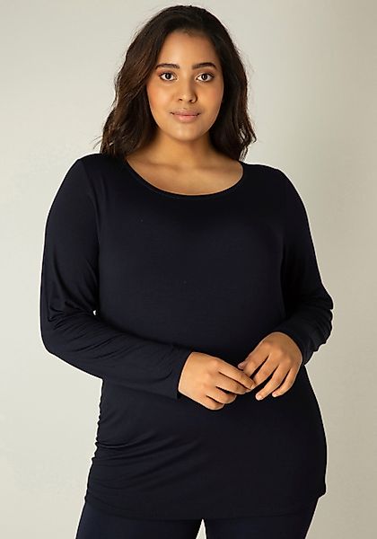 Base Level Curvy Langarmshirt mit Rundhalsausschnitt günstig online kaufen