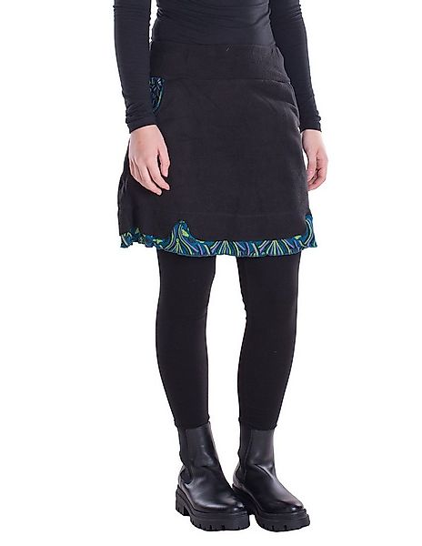 Vishes Minirock Thermorock Damen warme Winterröcke kurz Taschenrock aus ECO günstig online kaufen