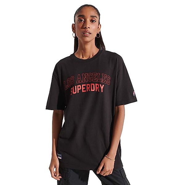 Superdry Code City College Kurzärmeliges T-shirt S Black günstig online kaufen