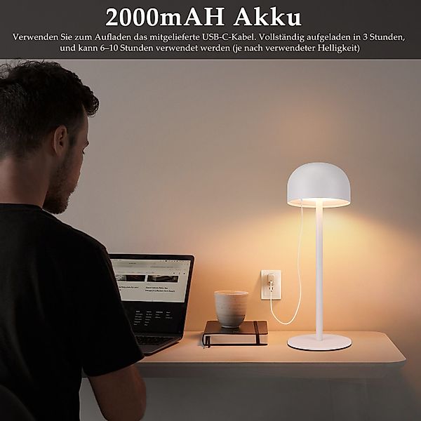 ZMH LED Tischleuchte LED Tischlampe Kabellos: günstig online kaufen