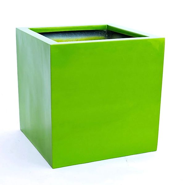 Elegant Einrichten Pflanzkübel Fiberglas Quadratisch 48x48x48cm Hochglanz-A günstig online kaufen