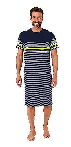 Normann Pyjama Normann Herren kurzarm Nachthemd in Streifenoptik - auch in günstig online kaufen