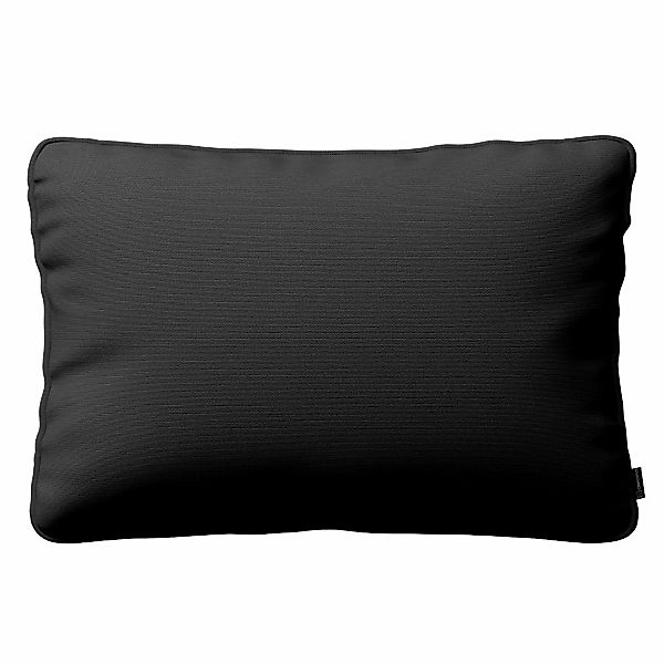 Kissenhülle Gabi mit Paspel 60x40cm, anthrazit, 60 x 40 cm, Cotton Panama ( günstig online kaufen