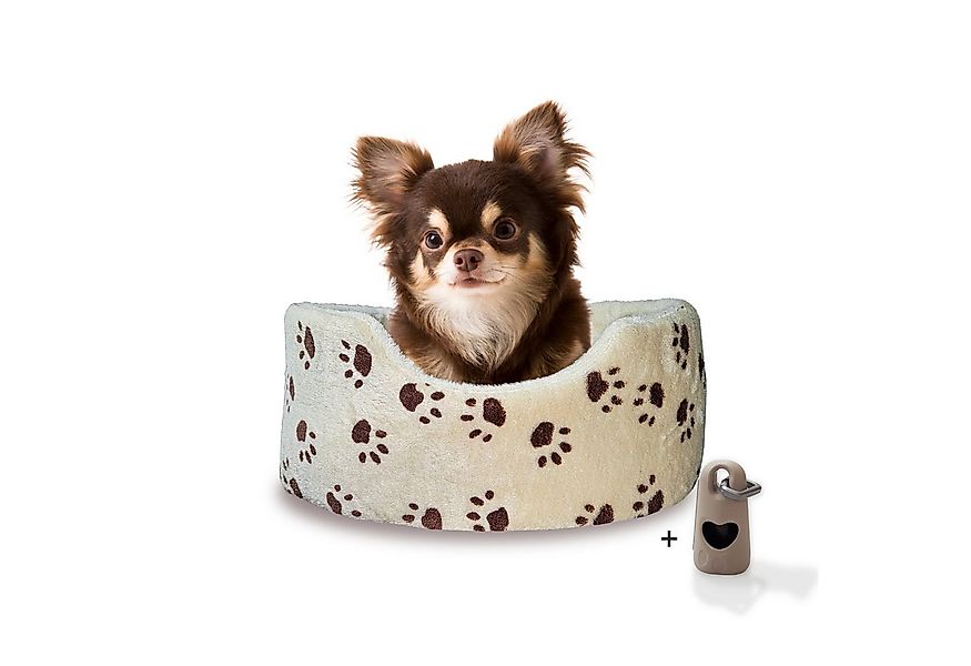 Rohrschneider Tierbett Hundebett Silvio mit Hundekotbeutelset günstig online kaufen