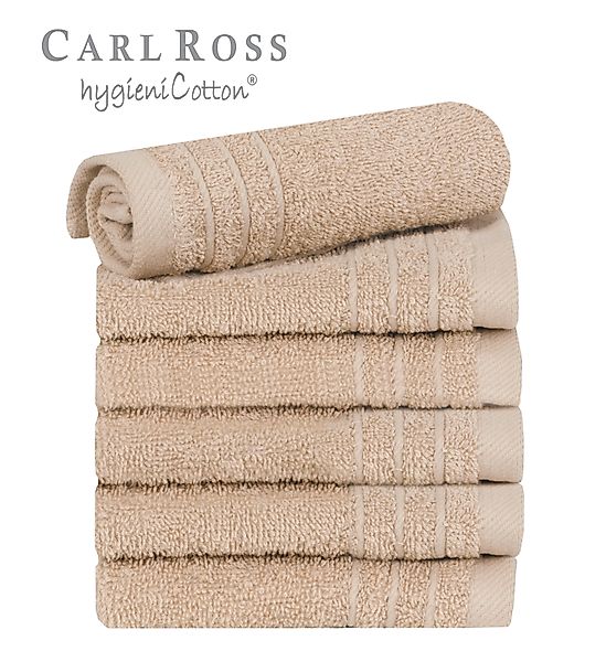Carl Ross Gästehandtücher »HygieniCotton«, (6 St., 6er Set Gästehandtücher günstig online kaufen