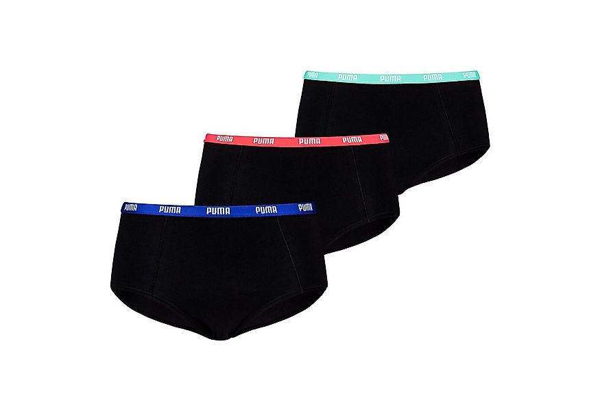 PUMA Panty Mini Shorts (3-St., 3er Pack) mit elastischem Bund günstig online kaufen