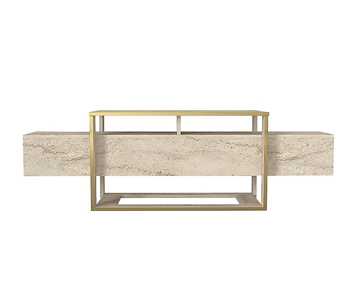 moebel17 Lowboard Lowboard Beige mit Granit günstig online kaufen