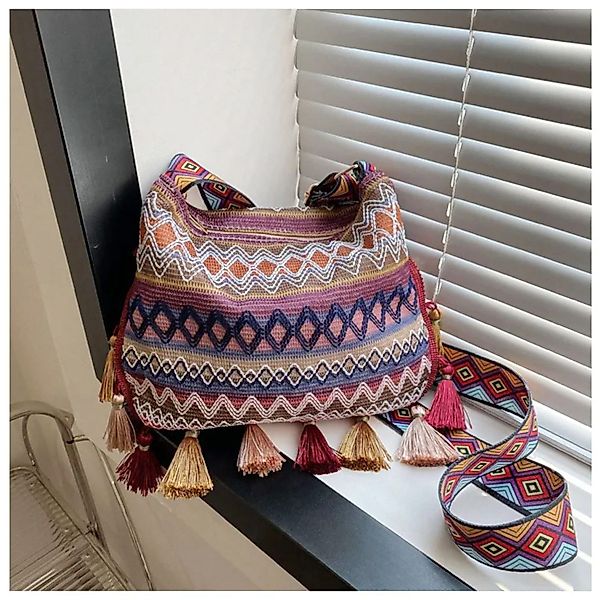 KARMA Umhängetasche Boho Handtasche Damen bunt günstig online kaufen