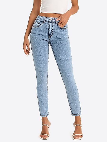 Imily Bela 7/8-Jeans Damen High-Waist Ankle-Jeans Slim Fit Denim (Packung, günstig online kaufen
