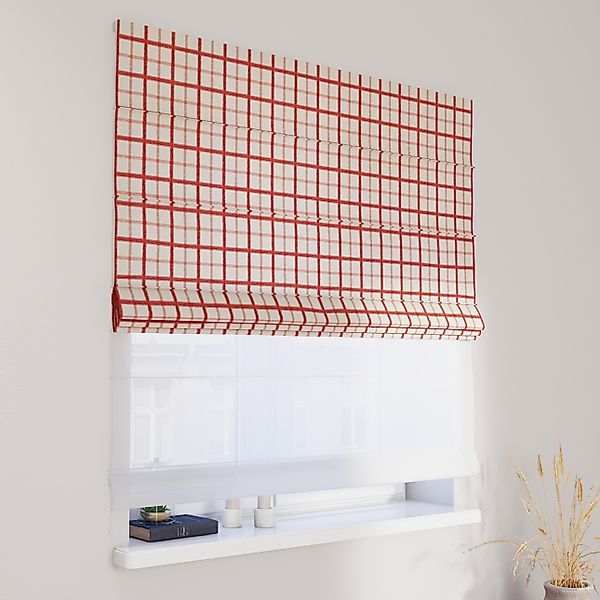 Dekoria Doppelraffrollo Duo, rot-creme, 120 x 170 cm günstig online kaufen
