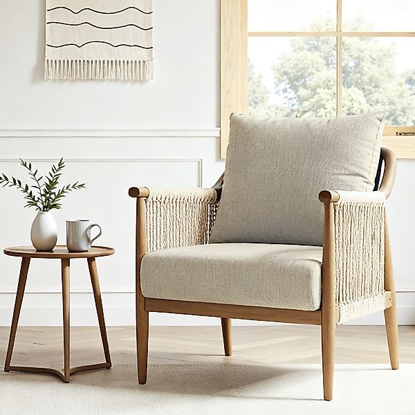 FLEXISPOT Loungesessel Akzentstuhl handgeflochten AC3 (Boho günstig online kaufen