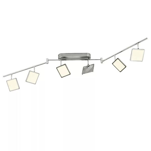 BRILLIANT URANUS LED Deckenstrahler 150 cm Metall / Kunststoff Eisen / weiß günstig online kaufen