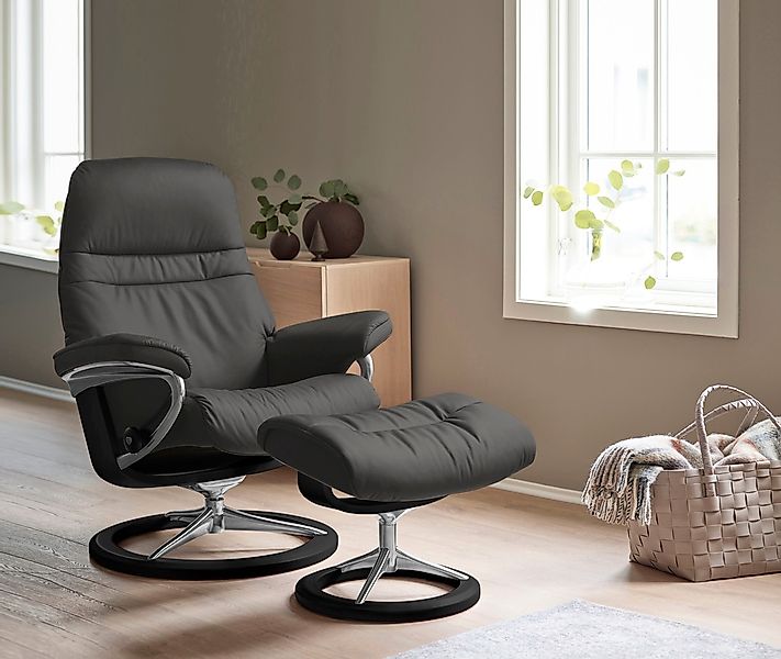 Stressless Relaxsessel "Sunrise" Relaxsessel mit Hocker, mit Signature Base günstig online kaufen