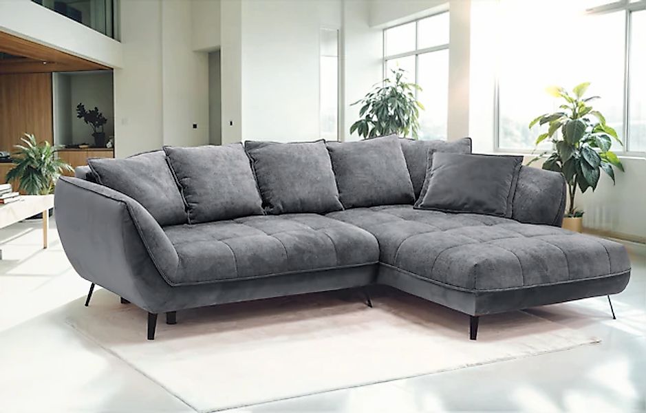 exxpo - sofa fashion Ecksofa »Midway mit einfacher Easy-Lift-Bettfunktion, günstig online kaufen