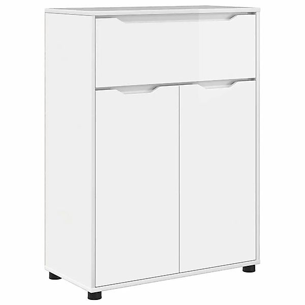 vidaXL Badezimmerschrank mit Regal Hochglanz Weiß 72,5 x 36,5 x 100 cm 8887 günstig online kaufen
