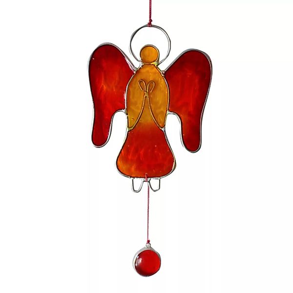 Fensterdeko Engel, Fensterschmuck Rot/orange günstig online kaufen