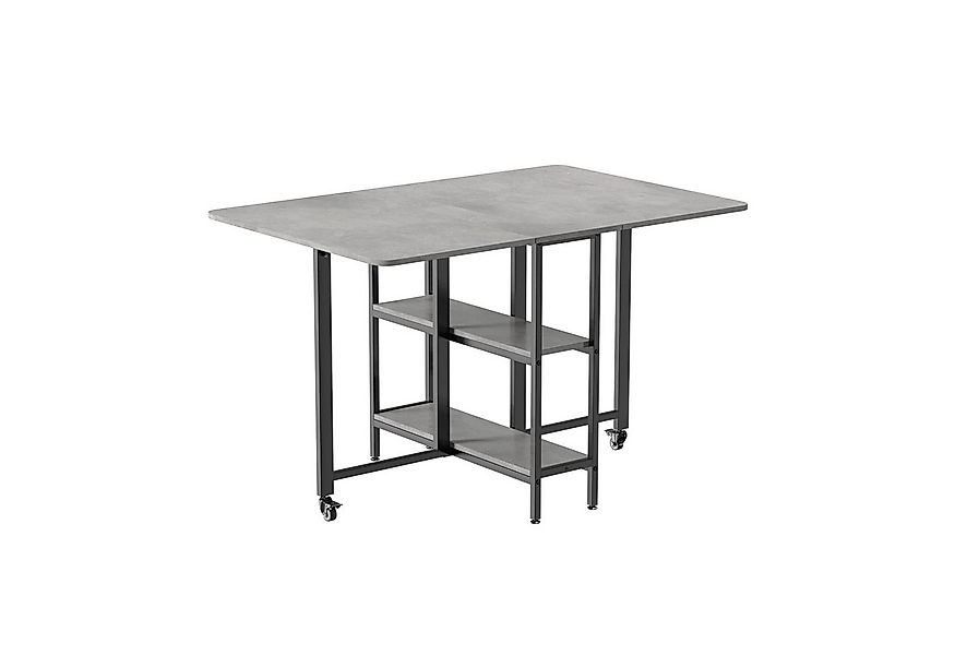 Mondeer Esstisch Klappbarer (1 Tisch), Gestell aus Metall, mit Zwei offene günstig online kaufen