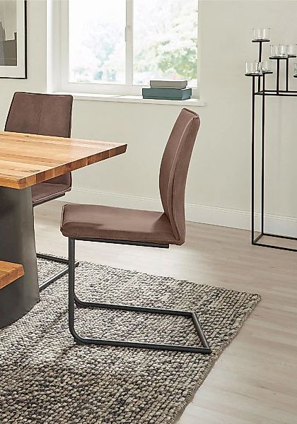 NIEHOFF SITZMÖBEL Freischwinger "Capri" (Set) 2 Stk.Gestell aus Eisen, Bezu günstig online kaufen