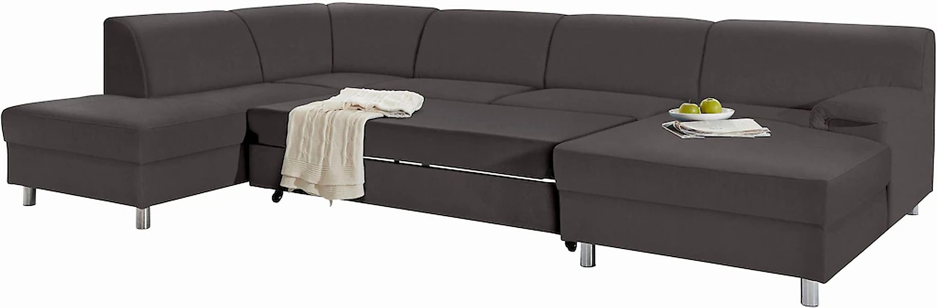 INOSIGN Wohnlandschaft "Jamie, zeitloses Design, fester Sitzkomfort, viel P günstig online kaufen
