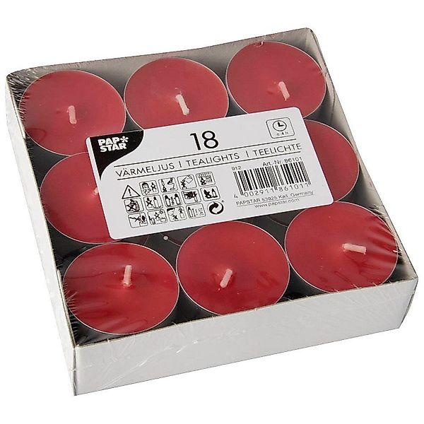 PAPSTAR Teelicht 18 Teelichter Ø3,9cm H1,5cm günstig online kaufen