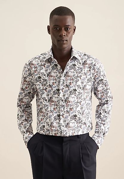 seidensticker Businesshemd "Regular" Regular 1/1 Kentkragen Druck günstig online kaufen