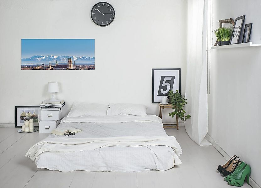 Sinus Art Leinwandbild Panorama von München günstig online kaufen