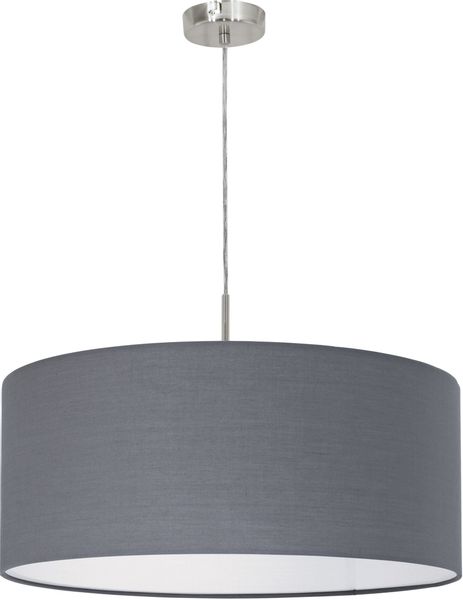 Eglo Hängeleuchte Pasteri 1-flammig Grau-Nickel matt Ø 530mm E27 60 W günstig online kaufen