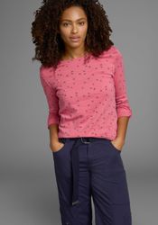 KangaROOS Langarmshirt krempelbare Ärmel, sehr figurbetont, günstig online kaufen